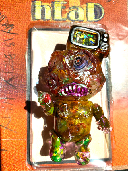 Phobia Toys Binbizii tV hEaD customized by AEQEA w/ unauthorized crappy cardback