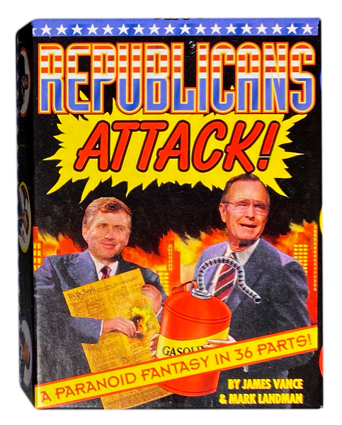 Republicans Attack! Paranoid Fantasies in 36 Subversive Trading Card Set Kitchen Sink Press