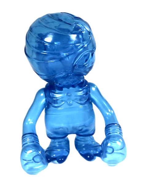Secret Base Damage Brain Rainy Day Clear Blue Mummy Sofubi Figure Designer Toy