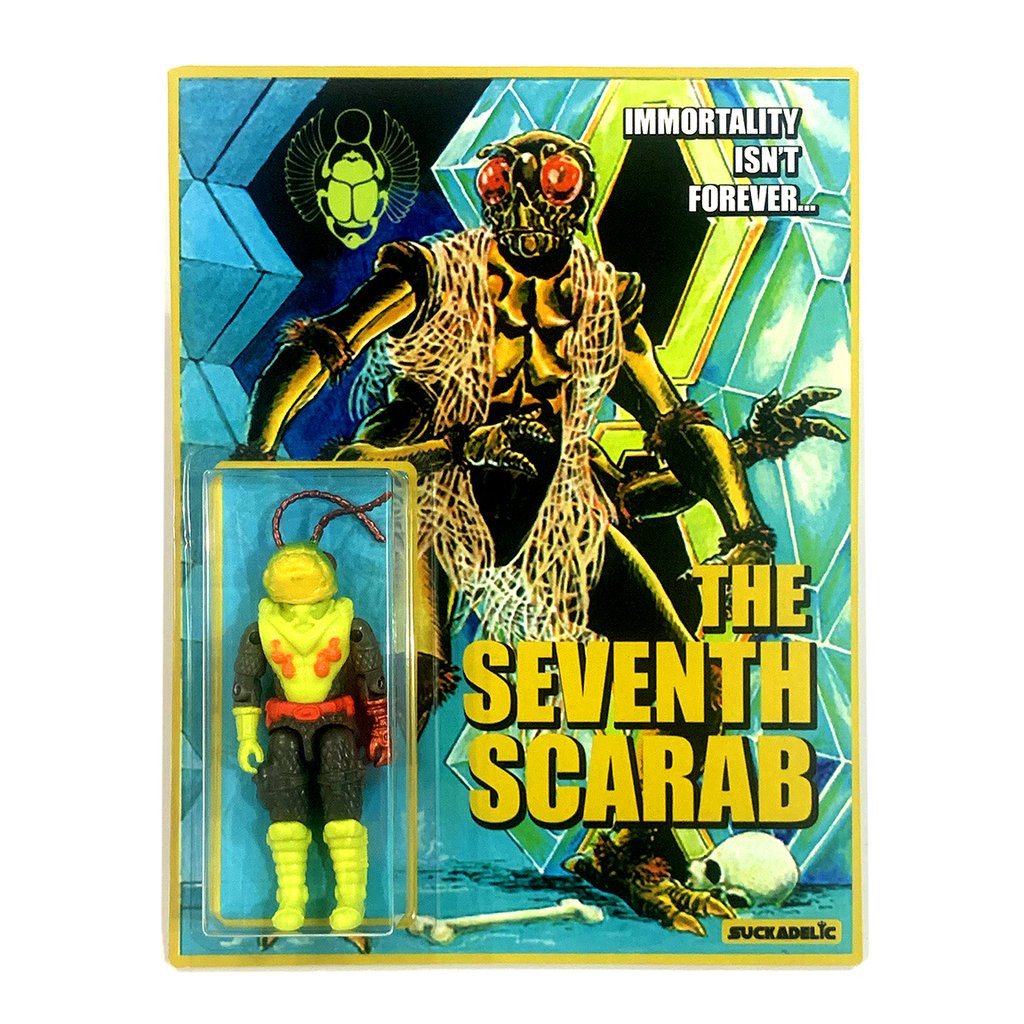 Suckadelic Sucklord 600 フィギュア Suckadelic The 7th Scarab Custom Carded Repurposed Action Figure