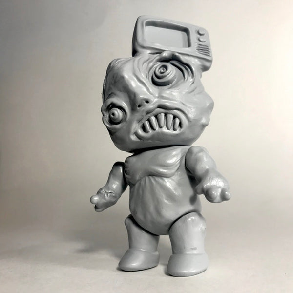 Phobia Toys tV HeAd Sofubi Clear Translucent Binbizii Soft Vinyl Designer Toy Figure