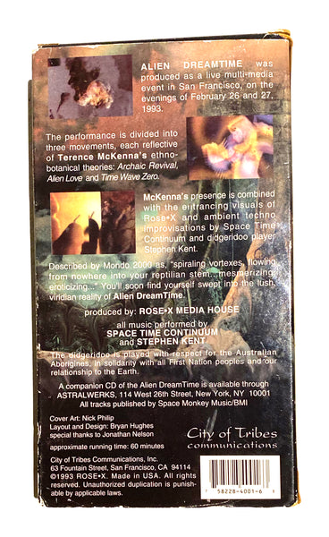 Terence Mckenna Alien Dreamtime VHS Original DMT Lecture at Rave Recording