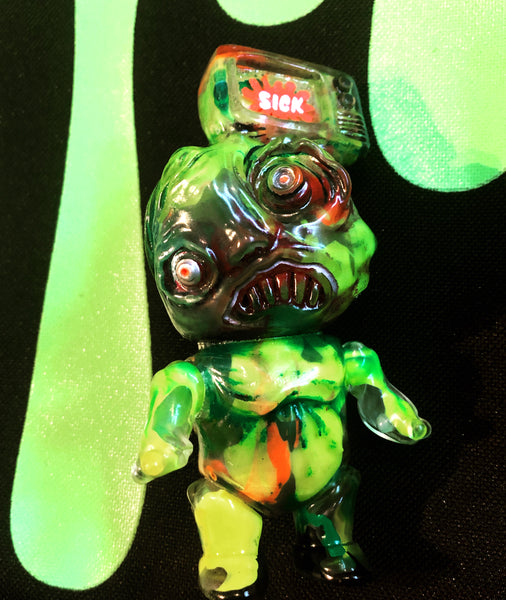 Wuhan SICK Custom tV HeAd Soft Vinyl Figure AEQEA Edit x Binbizii Phobia Toys