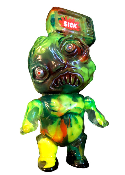 Wuhan SICK Custom tV HeAd Soft Vinyl Figure AEQEA Edit x Binbizii Phobia Toys