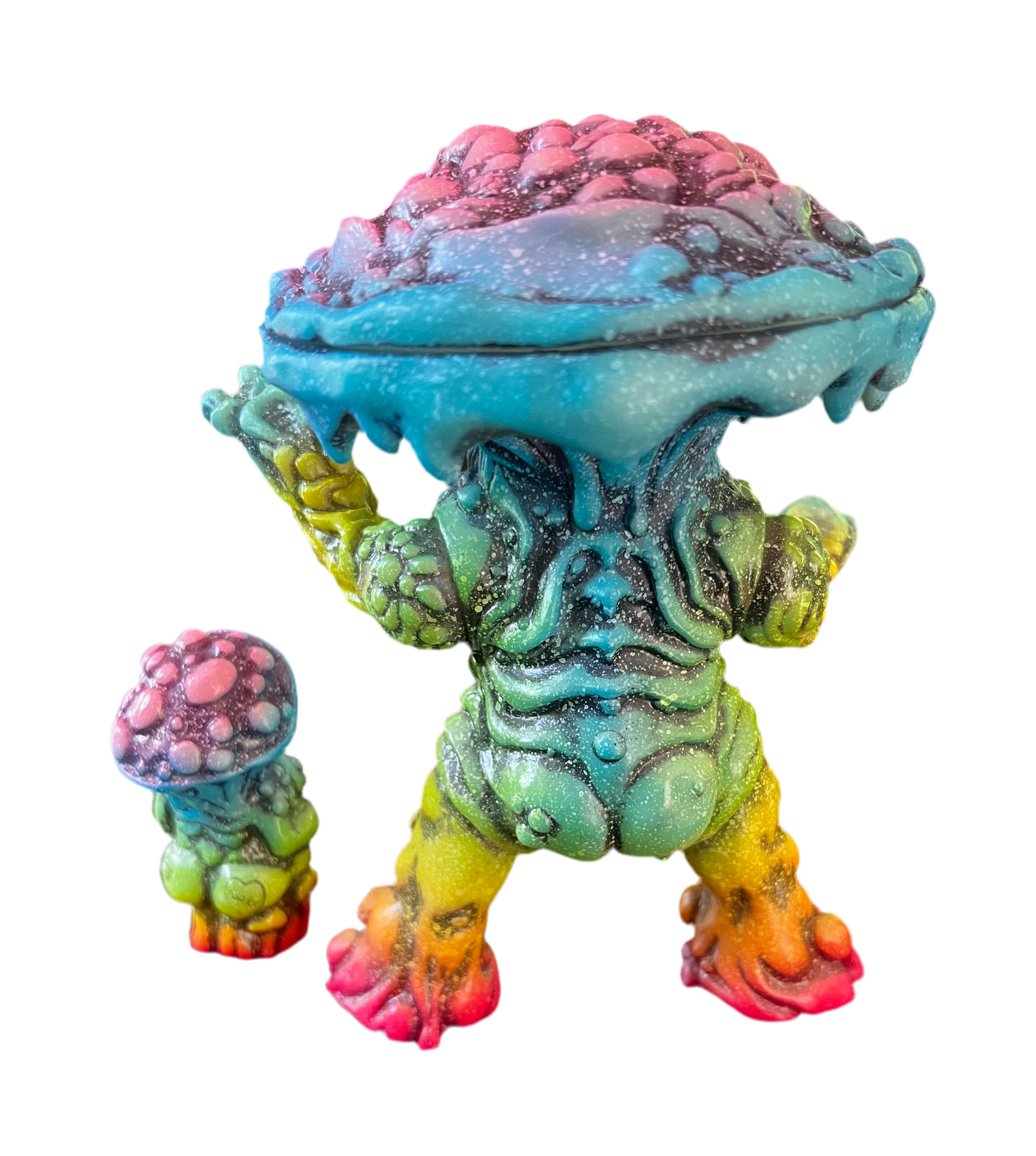 ソフビ◆ WONDER GOBLIN / SKINNER Fungoid Man Wonder Goblin x Skinner Kaiju Cult Limited Fungoid