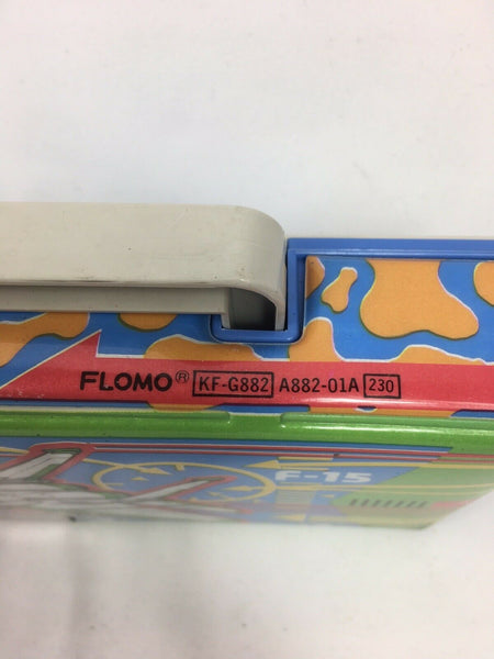 80's Flomo Boombox Fighter Jet F-15 Retro Pencil Case Multi-Compartment Vintage Stationary