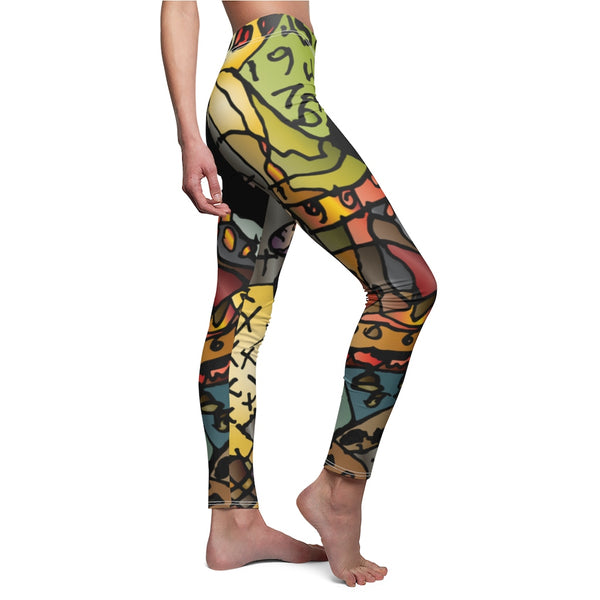 Gauwman Women's Cut & Sew Casual Leggings Youth Artist Design