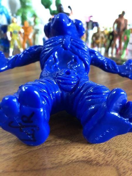 Leecifer Pickle Baby Japanese Blank Sofubi Unpainted Blue Soft Vinyl SDCC Exclusive Signed Designer Art Toy Figure
