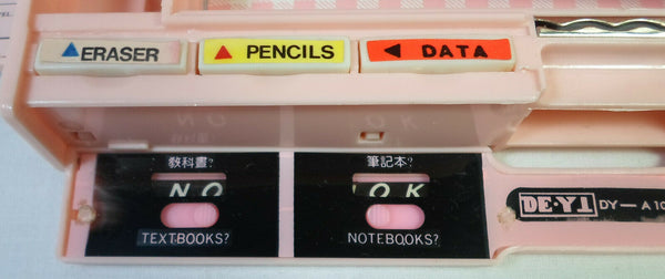 Snow White Vintage Mechanical Pencil Case 80s Greece Stationary Button Box