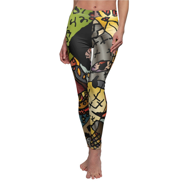 Gauwman Women's Cut & Sew Casual Leggings Youth Artist Design