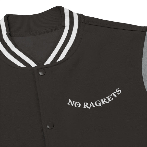 No Ragrets Men's Varsity Jock Jacket
