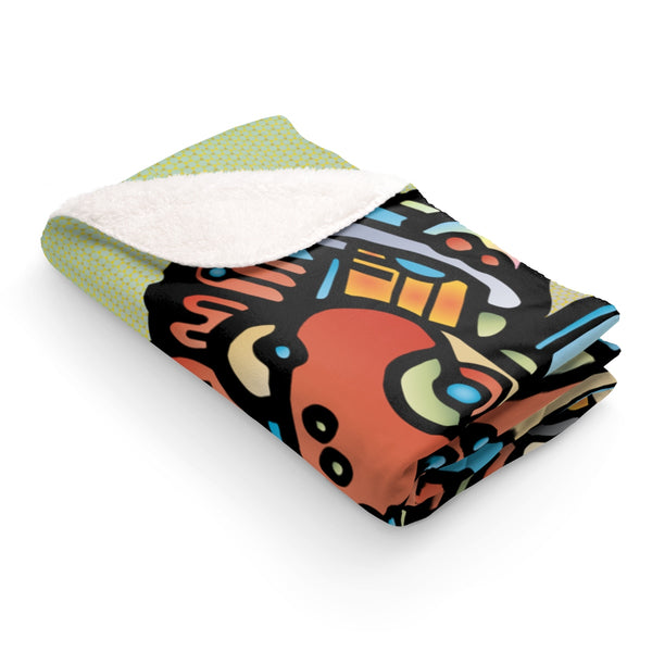 Aeqea Bug Tongue Sherpa Fleece Blanket