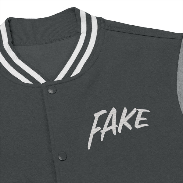 Fake Men Varsity Jacket