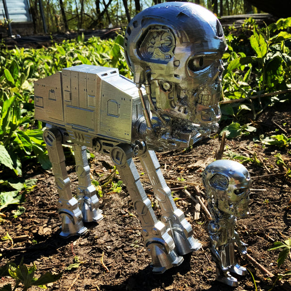 AEQEA Dirtnet Terminator & Server 3D Custom Sculpture Mashup Figure Se ...