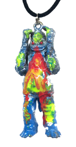 M1 Acid Vomit Custom AEQEA Kaiju Pendant Acro KRS35 Ultra Q Mini Vinyl Figure Ultraman Necklace
