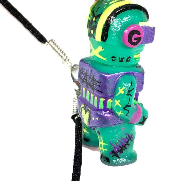 AEQEA Kaijuwelry XXXMAN Custom Gargamel Goggle Man Micro Figure Sofubi Pendant