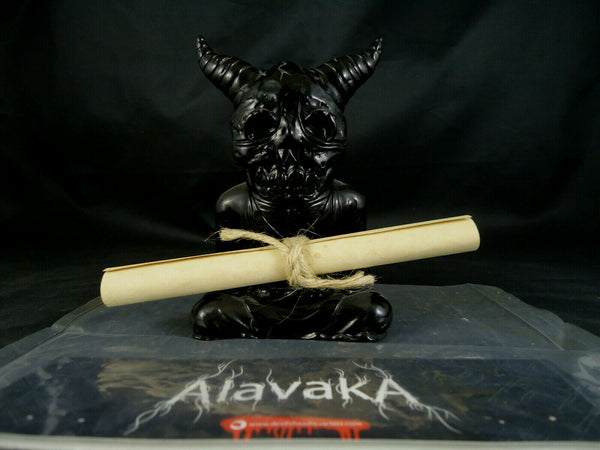 Devils Head Production Alavaka Sofubi 1st Release Black Blank Sofvi Apalala Toy Mafia Exclusive Soft Vinyl Figure