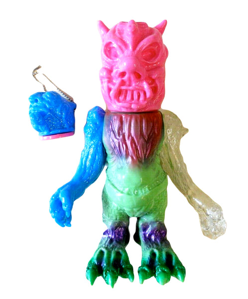 Bukimi Blasters Evil Demon Sofubi Mixed Parts Vinyl Kaiju Custom Spray Shigeo Endo Designer Toy Figure