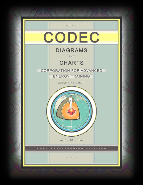 C.A.E.T. Codec Diagrams and Charts Almanac #1 (metascience art book)