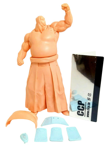 CCP Kinnikuman Bigguza Sofubi Kit Flesh Unpainted Soft Vinyl Martial Arts Figure Japan