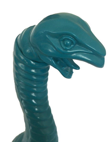 Cojica Toys Necklong Sofubi Dino Kaiju Unpainted Blank Turquoise Sofvi