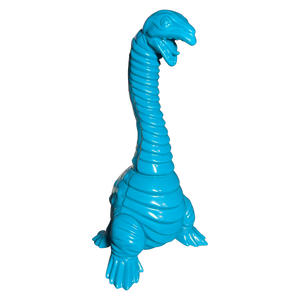 Cojica Toys Necklong Sofubi Dino Kaiju Unpainted Blank Turquoise Sofvi