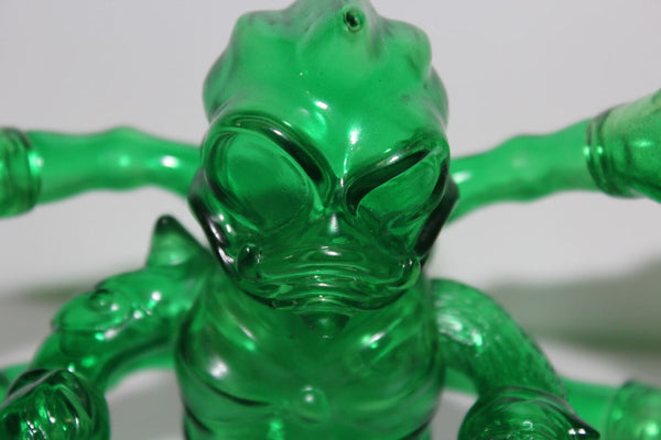 Cronic Maverasu Green Clear Sofubi Kaiju Soft Vinyl Designer Art Toy Unpainted