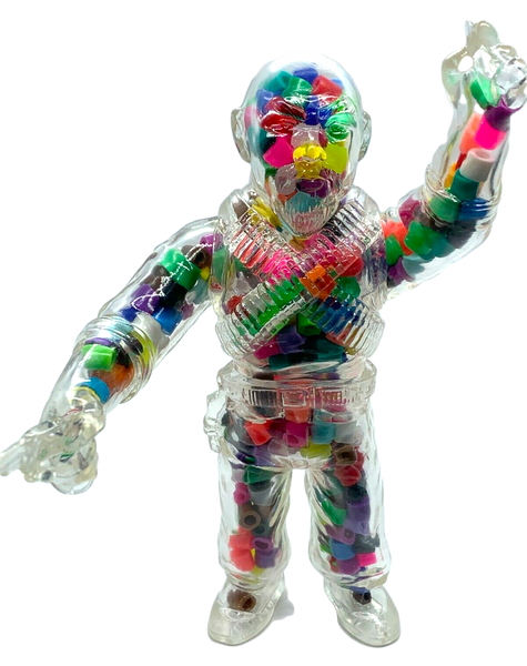 Max Toy Wing Kong Sofubi Big Trouble in Little China Custom Confetti Eddie Designer Toy Figure