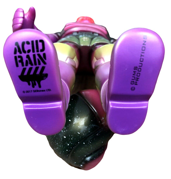Acid Rain World x Gums Productions Commander Jim Jim Sofubi Dancing in the Galaxy Purple Pink Ed
