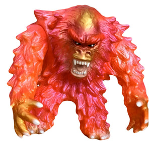 Dream Rocket Omega Bigfoot/Yeti Sofubi Hot Pink Orange Pearl Essence Soft Vinyl Figure