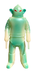 Emupaiya Glow Heater Sofubi Green GID Soft Vinyl Robot Kaiju Designer Toy Figure