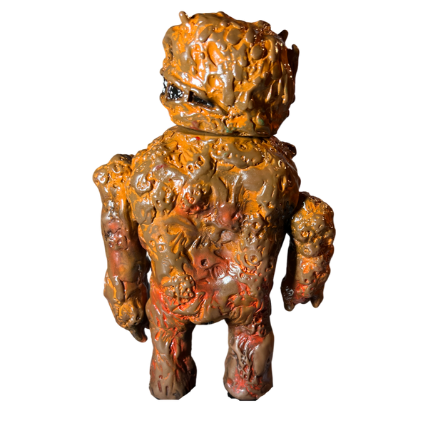 Frank Mysterio Primitivo Kaiju Sofubi Soft Vinyl Orange Puke Custom Painted Monster Figure
