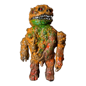 Frank Mysterio Primitivo Kaiju Sofubi Soft Vinyl Orange Puke Custom Painted Monster Figure