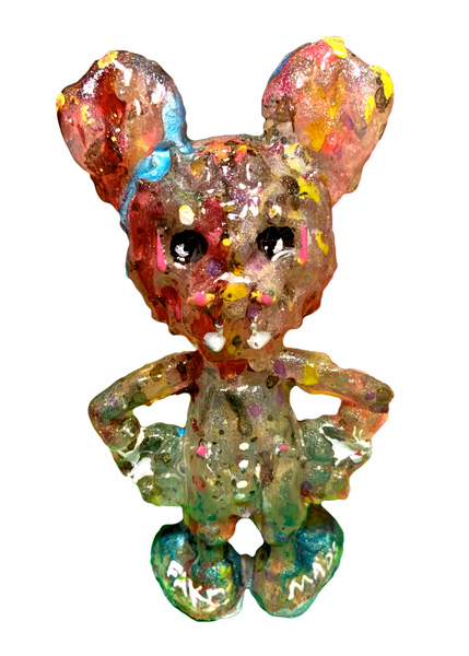 ICKY RAT Bubblegum Fucboi AEQEA Custom Artist Figure Resin Art Toy with Hand-Painted Cardback