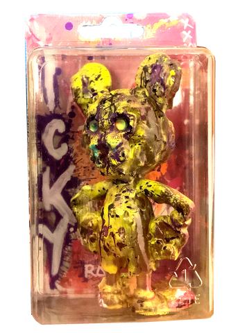 ICKY RAT McDownlow AEQEA Custom Artist Figure Resin Art Toy with Hand-Painted Cardback