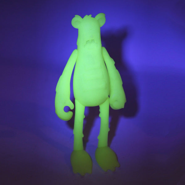 Dead Bears Green GID Blank Nicky Davis x Martian Toys Unpainted Vinyl Designer Figure LE150