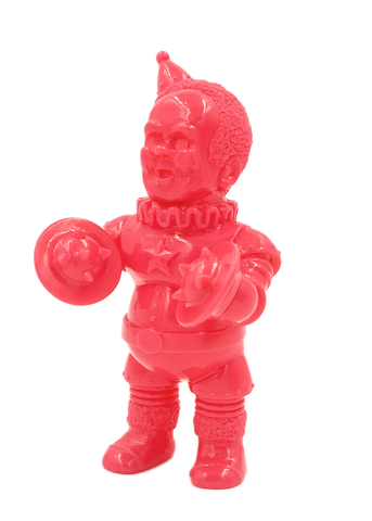 Kikkake Iron Clown Mini Unpainted Pink Sofubi Monkey Kaiju Designer Toy Soft Vinyl Figure