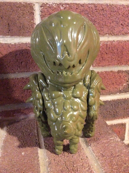 Michael Skattum Draculazer Serpentoid Sofubi Unpainted Army Green Soft Vinyl Blank Designer Toy Figure