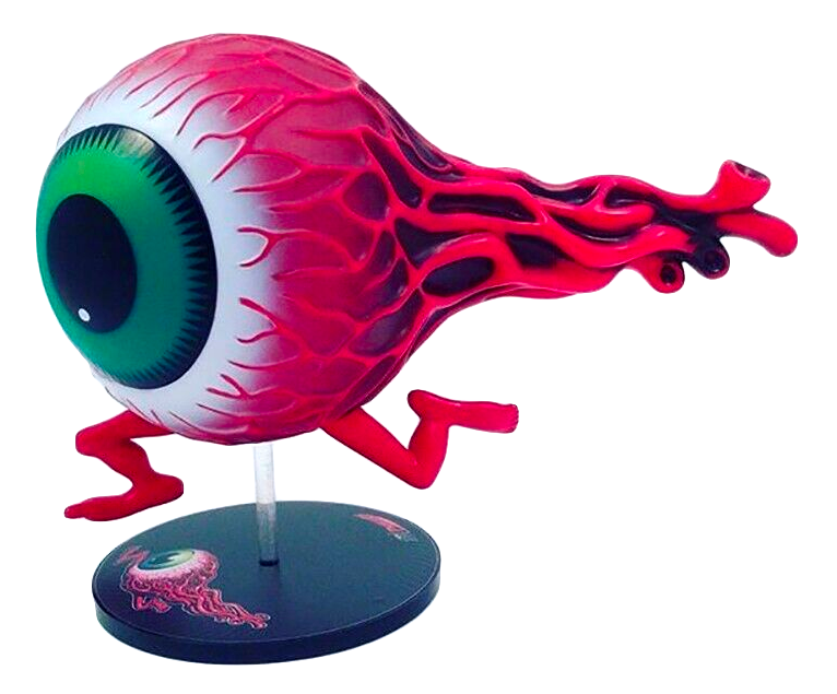 MightyJaxx Running Eye Jim Phillips Art Toy Vinyl Eyeball Doll Statue