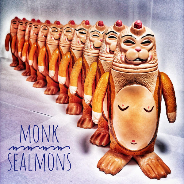Monk Sealmon Sofubi Soft Vinyl Designer Art Toy by Montoz Studio Korea
