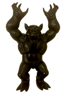 Monster Workshop Altar Beast Black Vinyl Blank Unpainted Sofubi Kaiju Designer Toy Figure by Mark Rudolph