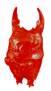 Moucoyama Red Stag Beetle 向山 Sofubi Designer Toy Blank Unpainted Soft Vinyl Kaiju Figure
