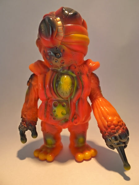 RealxHead Organ Bat Mutant Zombie Orange Sofubi Soft Vinyl Figure Designer Toy