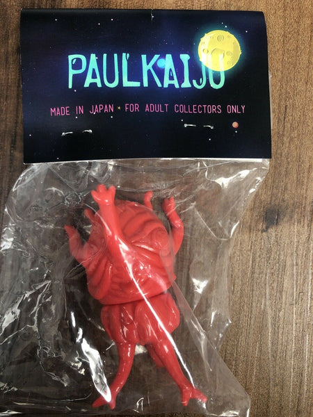 Paul Kaiju Mini Moon Goon Sofubi Red Blank Unpainted Soft Vinyl Toy