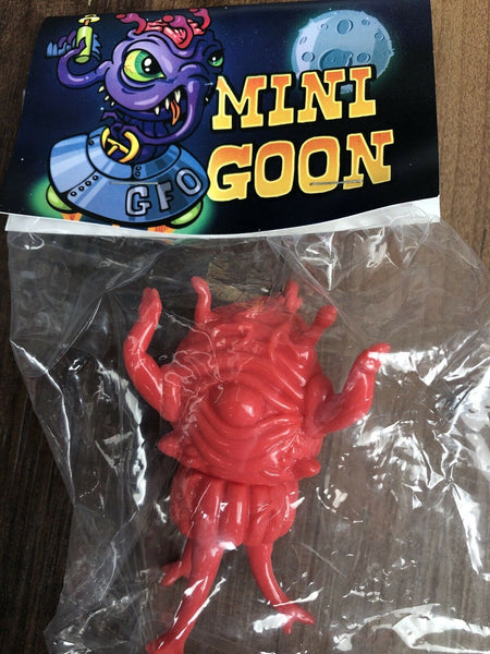 Paul Kaiju Mini Moon Goon Sofubi Red Blank Unpainted Soft Vinyl Toy
