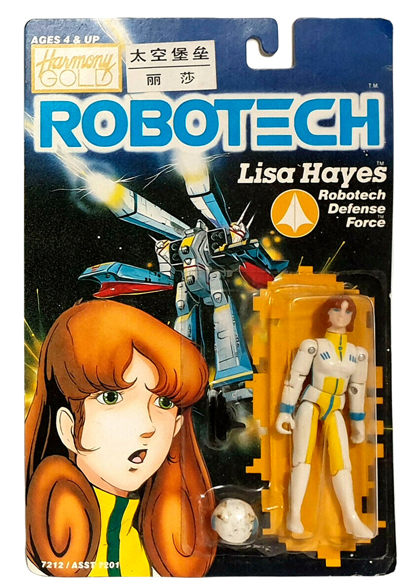 Robotech Macross Lisa Hayes 1985 Action Figure Carded Harmony Gold Retro Sealed on Card