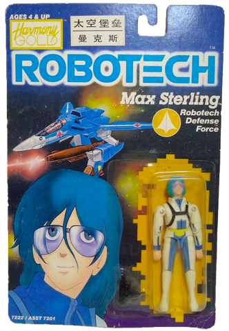 Robotech Macross Max Sterling 1985 Action Figure Carded Harmony Gold Retro Sealed on Card