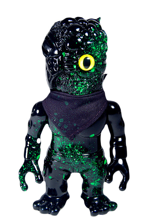 RealxHead Mutant Chaos Man Green Splatter Black Sofubi Kai-Zine Exclusive Soft Vinyl Toy