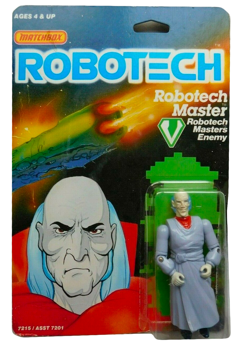 Robotech Masters Enemy 1985 Action Figure Carded Matchbox Retro Sealed on Card