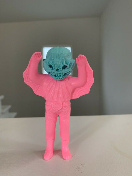 Scott Wilkowski Ghost Woot Bear Pink Resin Art Toy Figure